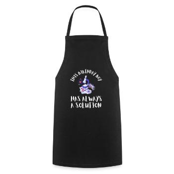 10 Years Old Science Birthday Kid 9 - Cooking Apron - black - Front - AI Model Male 185 dark (185cm)