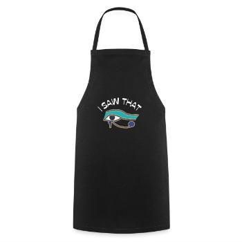 Hieroglyphics Egyptologist, Ancient Egyptian - Cooking Apron - black - Front - AI Model Male 185 dark (185cm)