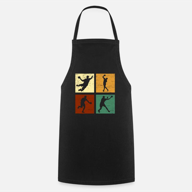Handball Handball Player - Cooking Apron - black