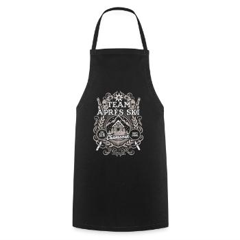 Chamonix Team Apres Ski - Cooking Apron - black - Front - AI Model Male 185 dark (185cm)