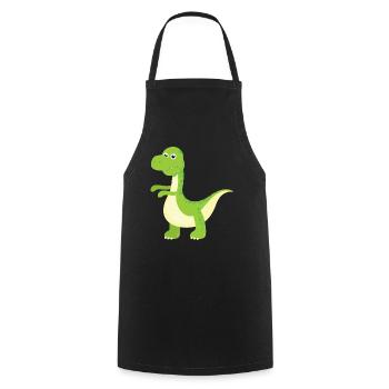 Dinosaures - Tablier de cuisine - noir - Devant - AI Model Male 185 dark (185cm)