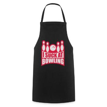 Je suis nul au bowling - Tablier de cuisine - noir - Devant - AI Model Male 185 dark (185cm)