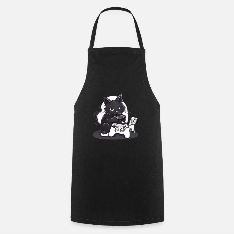 Gamer Chat - Cooking Apron - black