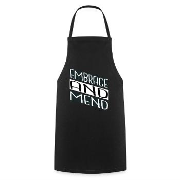healing power emotional well-being statement - Cooking Apron - black - Front - AI Model Male 185 dark (185cm)