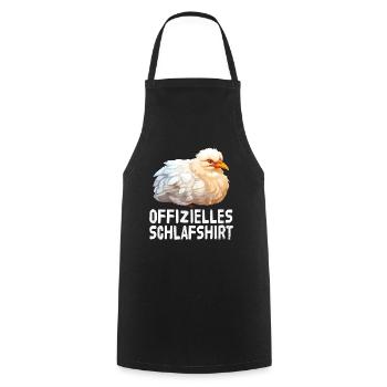 Chemise de couchage officielle Poulets - Tablier de cuisine - noir - Devant - AI Model Male 185 dark (185cm)