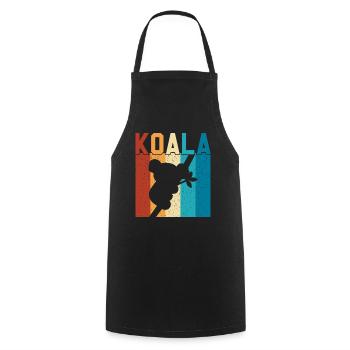 Koala - Tablier de cuisine - noir - Devant - AI Model Male 185 dark (185cm)