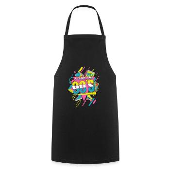 90s I love the 90s - Cooking Apron - black - Front - AI Model Male 185 dark (185cm)