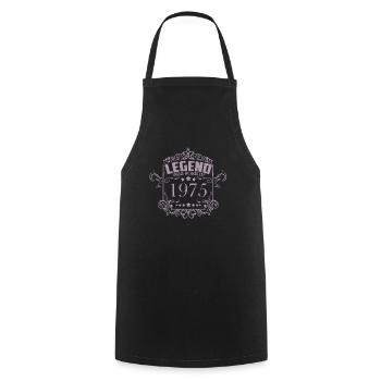 Birthday Legend 1975 Vintage Style - Cooking Apron - black - Front - AI Model Male 185 dark (185cm)
