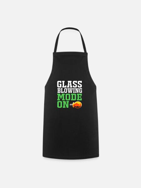 Glasbläser Glas - Kochschürze - Schwarz