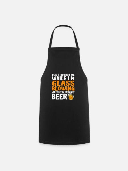 Glas Glasbläser - Kochschürze - Schwarz