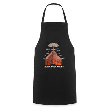 Géologie Archéologie - Tablier de cuisine - noir - Devant - AI Model Male 185 dark (185cm)