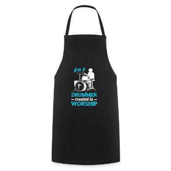 Baguettes Tambours Tambours Batteurs - Tablier de cuisine - noir - Devant - AI Model Male 185 dark (185cm)