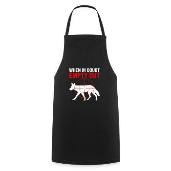 Chasseur de coyotes - Tablier de cuisine - noir - Devant - AI Model Male 185 dark (185cm)