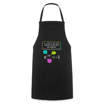 Mathematiker Mathe mathematisch Mathematik - Kochschürze - Schwarz - Vorne - AI Model Male 185 dark (185cm)