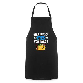 Ophthalmologist, Optician, Optician - Cooking Apron - black - Front - AI Model Male 185 dark (185cm)