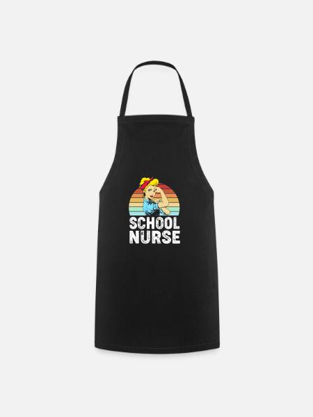Krankenschwester Schule - Kochschürze - Schwarz