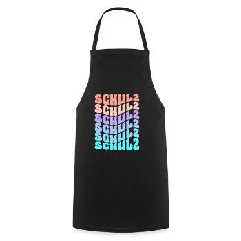 Schulz Family Colorful Gradient Statement Member - Cooking Apron - black - Front - AI Model Male 185 dark (185cm)