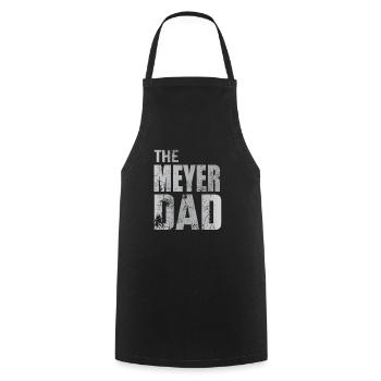 Meyer Vater Papa Geschenkidee Vatertag - Kochschürze - Schwarz - Vorne - AI Model Male 185 dark (185cm)
