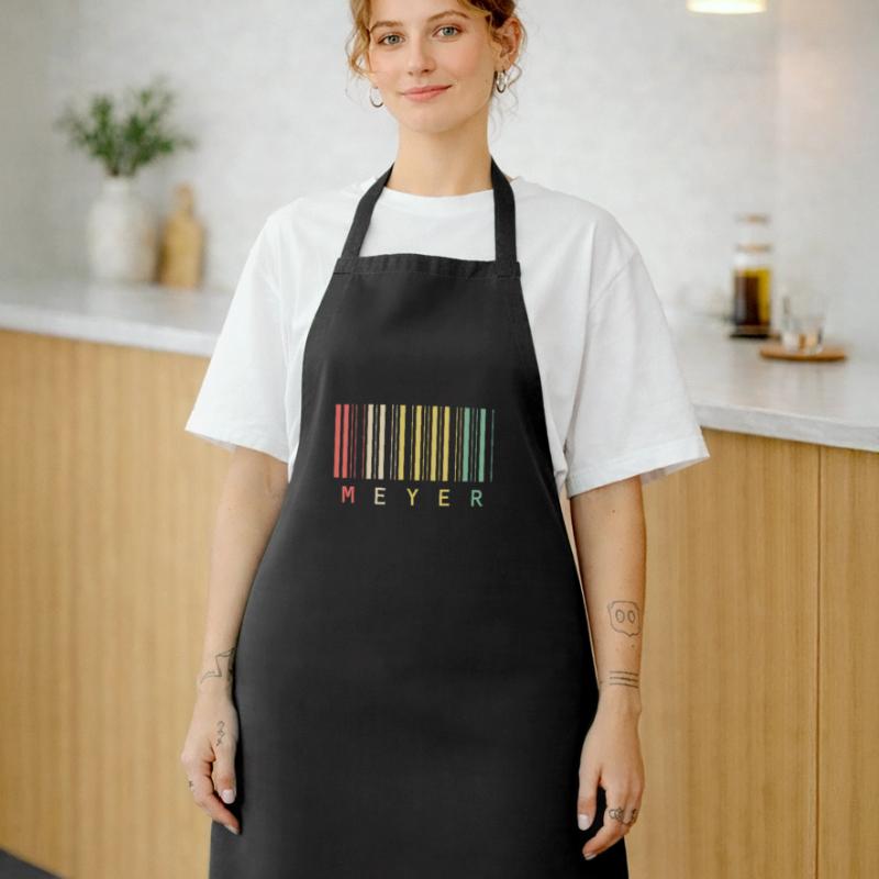 Meyer Familienname Balkencode Barcode Geschenk Kochschürze