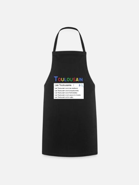 Toulousains Humour Passion Toulouse - Tablier de cuisine - noir