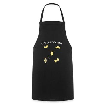Noodle Noodles Pasta Life Circle Life Cycle - Cooking Apron - black - Front - AI Model Male 185 dark (185cm)