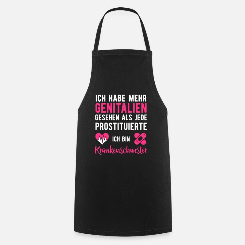 infirmière - Tablier de cuisine - noir