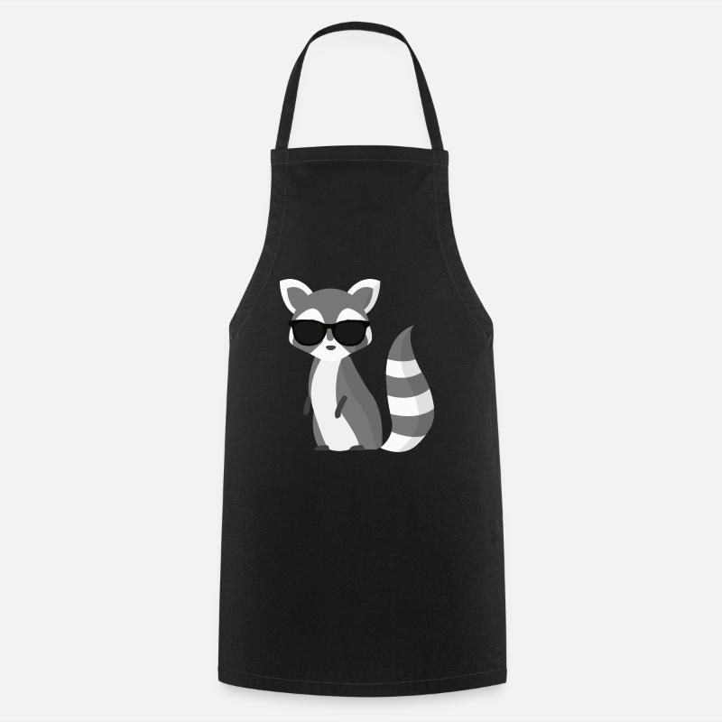 Le raton laveur cool - Tablier de cuisine - noir