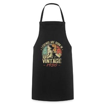 Les Légendes Sont Nées En 1930 - 94e Anniversaire - Tablier de cuisine - noir - Devant - AI Model Male 185 dark (185cm)