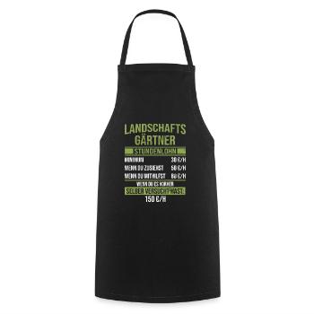 GardenIng Galabau Gardener - Cooking Apron - black - Front - AI Model Male 185 dark (185cm)