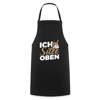 Geschenkidee Saunieren Sauna - Kochschürze - Schwarz - Vorne - AI Model Male 185 dark (185cm)