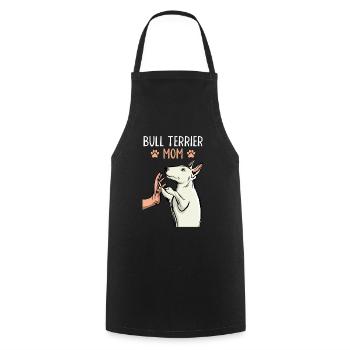 Bullterrier Mama Hunde Mutter Geschenk - Kochschürze - Schwarz - Vorne - AI Model Male 185 dark (185cm)