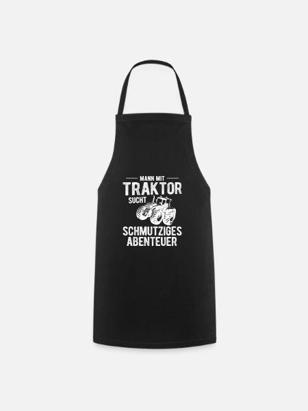 Traktor Bauer - Kochschürze - Schwarz