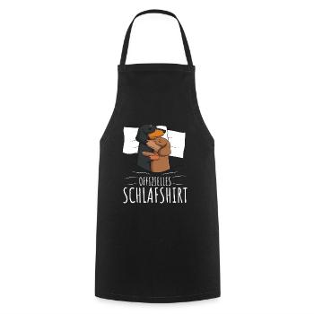 Offizielles Schlafshirt Dackel Hund - Kochschürze - Schwarz - Vorne - AI Model Male 185 dark (185cm)