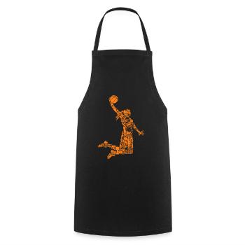 Basketteur Basketteur Filles Femmes - Tablier de cuisine - noir - Devant - AI Model Male 185 dark (185cm)