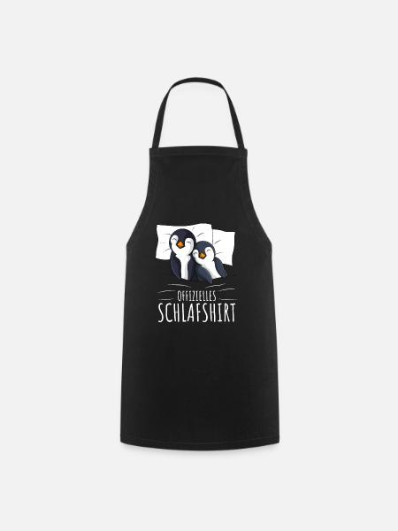 Offizielles Schlafshirt Pinguin Schlafanzug - Kochschürze - Schwarz