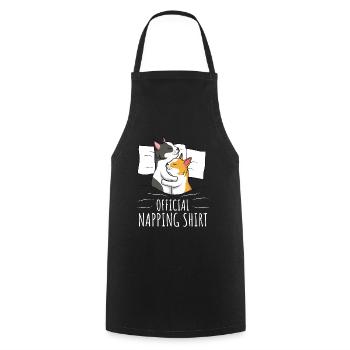 Chats Chemise de couchage Chat Chat - Tablier de cuisine - noir - Devant - AI Model Male 185 dark (185cm)
