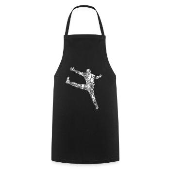 Handball Torwart Handballer Jungen Kinder - Kochschürze - Schwarz - Vorne - AI Model Male 185 dark (185cm)