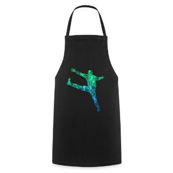 Handball Torwart Handballer Kinder Jungen - Kochschürze - Schwarz - Vorne - AI Model Male 185 dark (185cm)