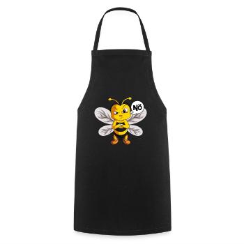 Bienen Nö Kinder Mädchen Damen Biene - Kochschürze - Schwarz - Vorne - AI Model Male 185 dark (185cm)