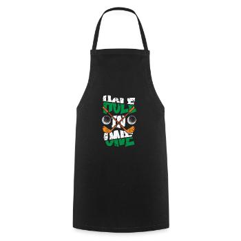 Golf Golfer Present Golf Player Golf Club Golf Ball - Cooking Apron - black - Front - AI Model Male 185 dark (185cm)