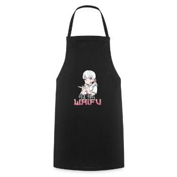Anime Fan Present Japanese Cartoon Cosplay - Cooking Apron - black - Front - AI Model Male 185 dark (185cm)