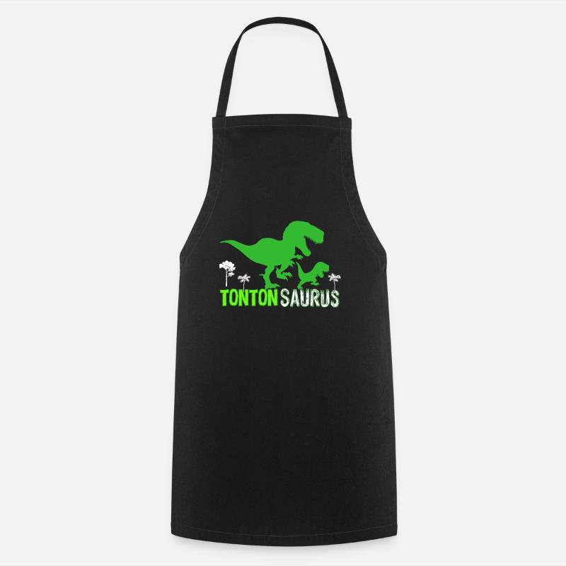 Tontonsaurus Humour Tonton - Tablier de cuisine - noir