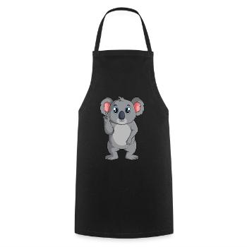 Koala Koalabär Mädchen Jungen Damen Kinder - Kochschürze - Schwarz - Vorne - AI Model Male 185 dark (185cm)