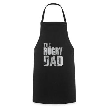 Rugby Dad Dad Football Sports Father's Day Gift - Cooking Apron - black - Front - AI Model Male 185 dark (185cm)