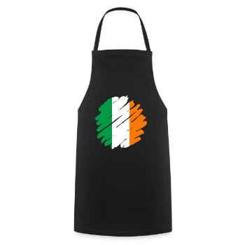Ireland Flag Vintage Irish Flag Dublin - Cooking Apron - black - Front - AI Model Male 185 dark (185cm)