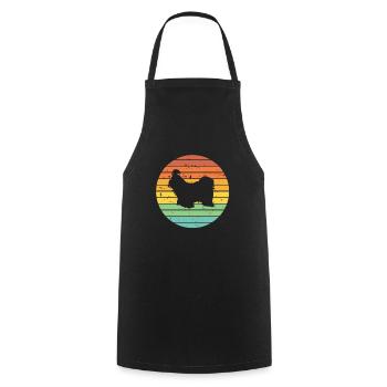Shih Tzu dog lover Retro vintage Gift idea - Cooking Apron - black - Front - AI Model Male 185 dark (185cm)