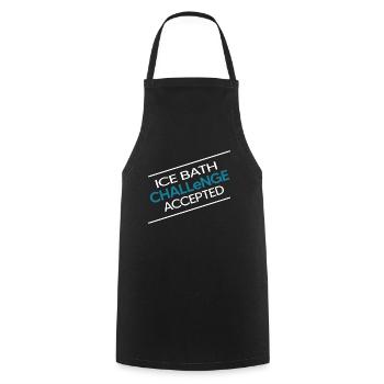 Bain de glace Les nageurs hivernaux « défi bain de glace » - Tablier de cuisine - noir - Devant - AI Model Male 185 dark (185cm)
