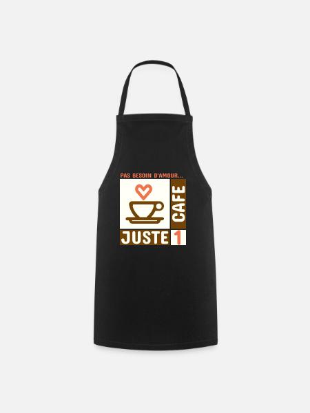 1cafe - Tablier de cuisine - noir