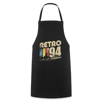 Rétro 1994 Classique Vintage Cadeau d’anniversaire - Tablier de cuisine - noir - Devant - AI Model Male 185 dark (185cm)