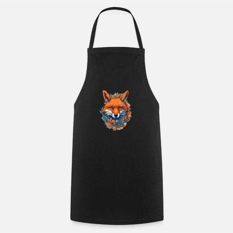 Fuchs - Kochschürze - Schwarz
